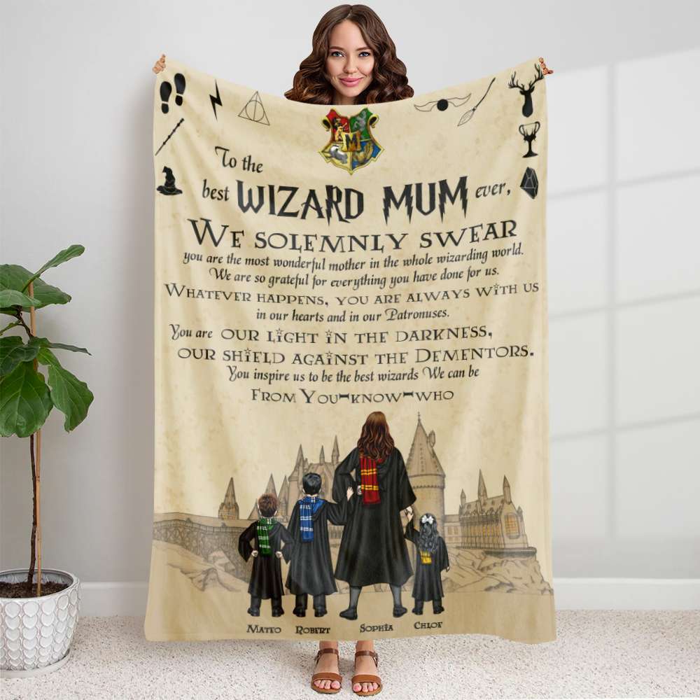 Personalized Gifts For Mom Blanket Best Mum Ever 01HTDT220124TM-Homacus