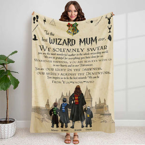 Personalized Gifts For Mom Blanket Best Mum Ever 01HTDT220124TM-Homacus