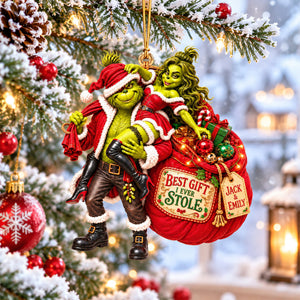 Funny Stolen Gift Christmas Ornament - Personalized Gift For Couples 08HAQN150926