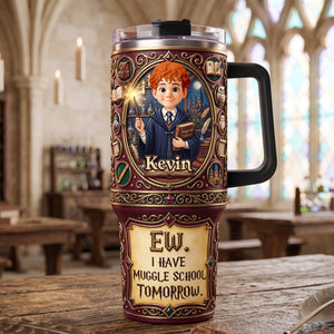 Whimsical World Back To School 40oz Colorful Tumbler - Personalized Gifts For School Tumbler 03TYTA010826