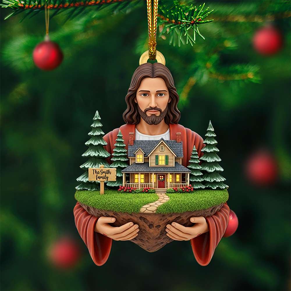 Blessed Family Christmas Ornament - Personalized Gift For Family 02TOLU130825