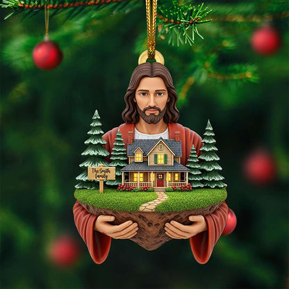 Blessed Family Christmas Ornament - Personalized Gift For Family 02TOLU130825