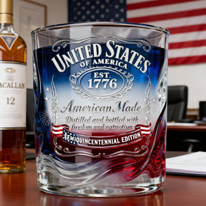 Proud Anniversary Round Glass - Gifts For Patriots 05QHLU300126
