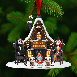 Spooky Family Christmas Ornament - Personalized Gifts For Family 03ohqn171025-Homacus