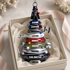 Epic Space Tree Acrylic Ornament - Personalized Gift For Christmas 03TODT220926