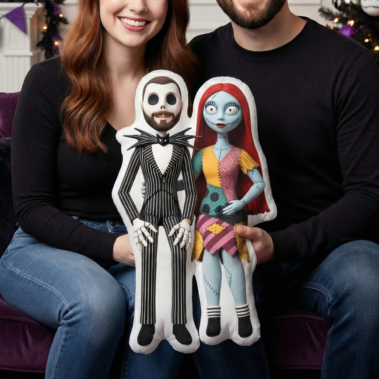 Spooky Couple - Custom Photo Pillow Gifts For Couple 05OHQN270326