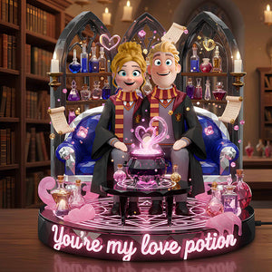 Romantic Couple Acrylic Light Box - Personalized Gifts For Couple 03todt091225