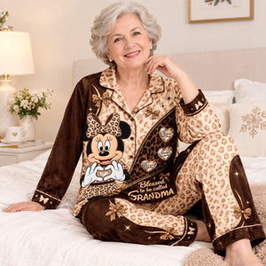Granma Leopard Pajama Set - Personalized Gifts For Grandma 01padh070926