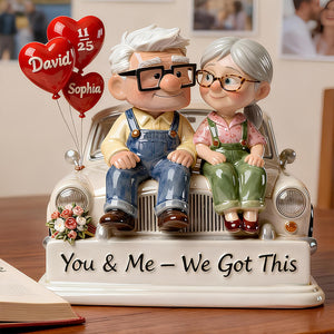 Old Couple Acrylic Plaque - Personalized Gifts For Couple 01TODT190126