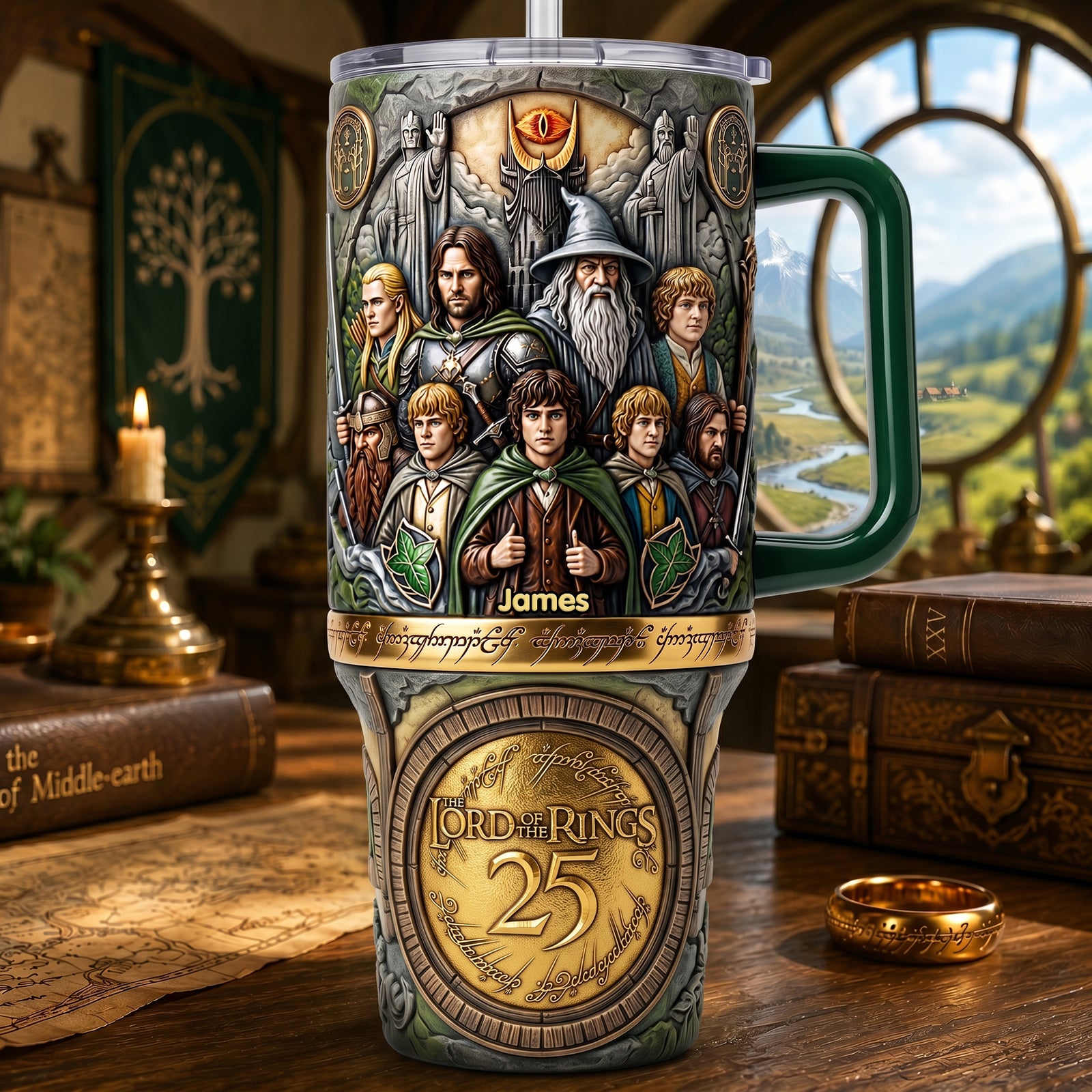 Fantasy Journey 40oz Tumbler With Handle - Personalized Gifts 04QHLU230626