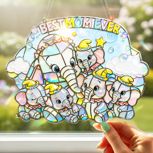 Best Mom Ever Suncatcher Ornament - Personalized Gifts For Mom 01huta240226