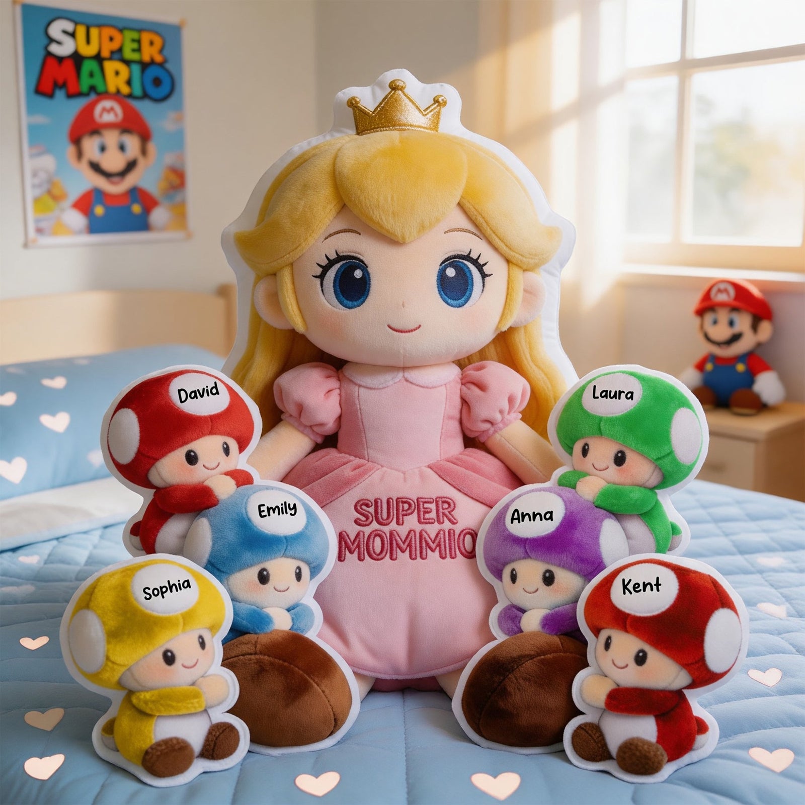 Cutest Fantasy Mom & Kids Custom Shape Pillow - Personalized Gift For Moms 01pgqn270426