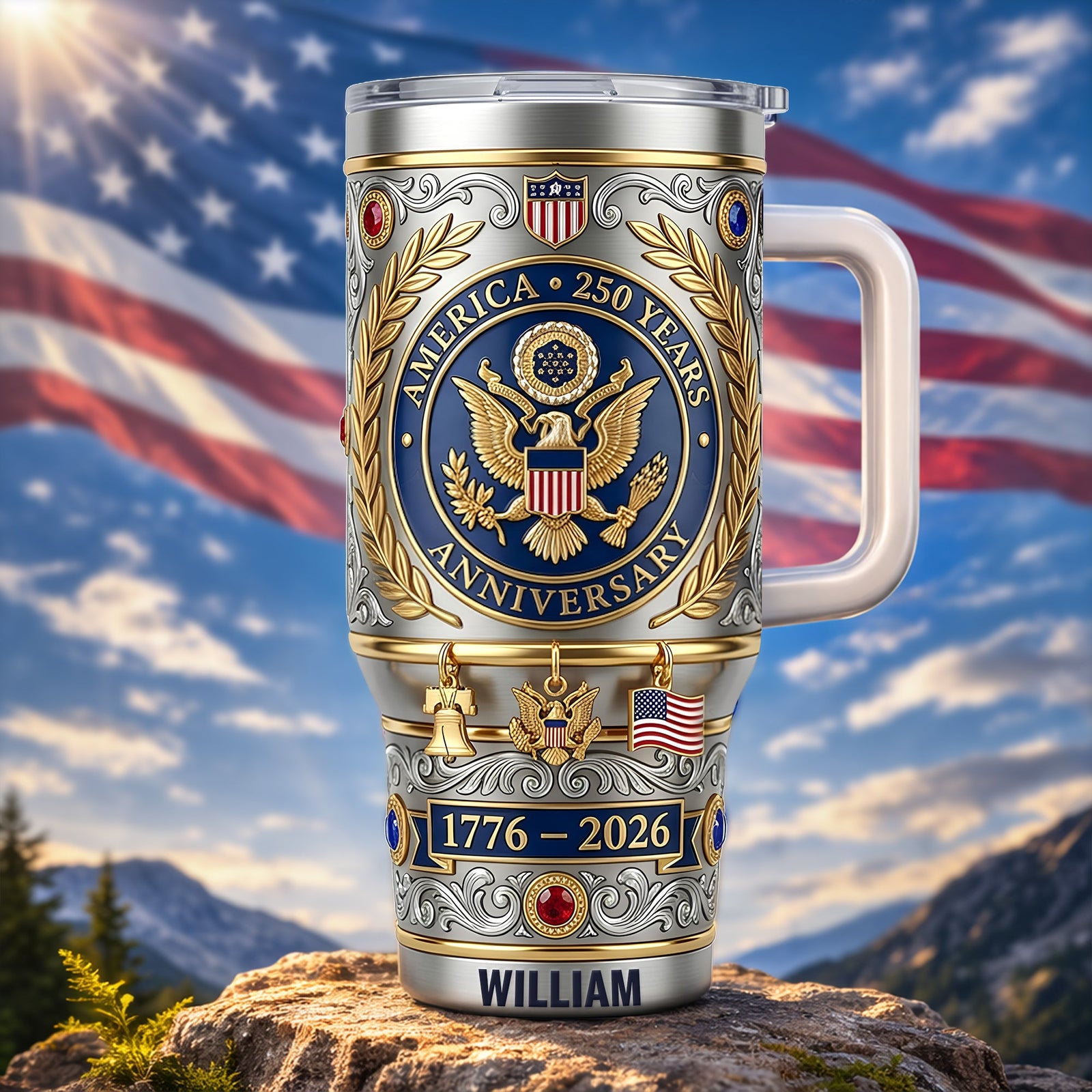USA 250th Anniversary 40oz Tumbler – Gifts For Patriots 02ohlu120326