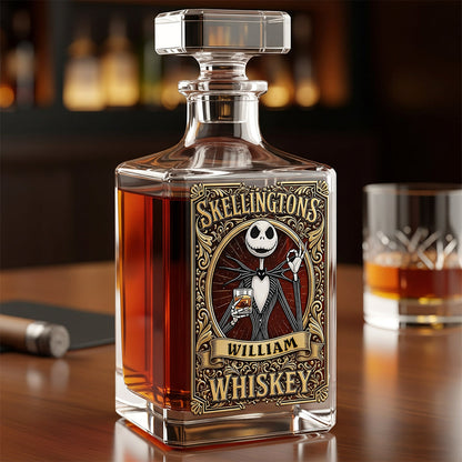 Creepy Cool Whiskey Decanter Set - Personalized Gifts For Him 02PAQN200825
