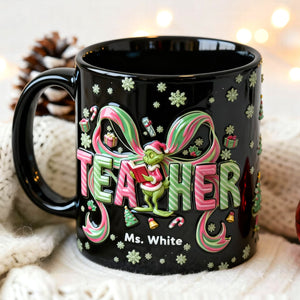 Preppy Coquette Teacher Mug - Personalized Gifts For Teachers 06qhqn201125