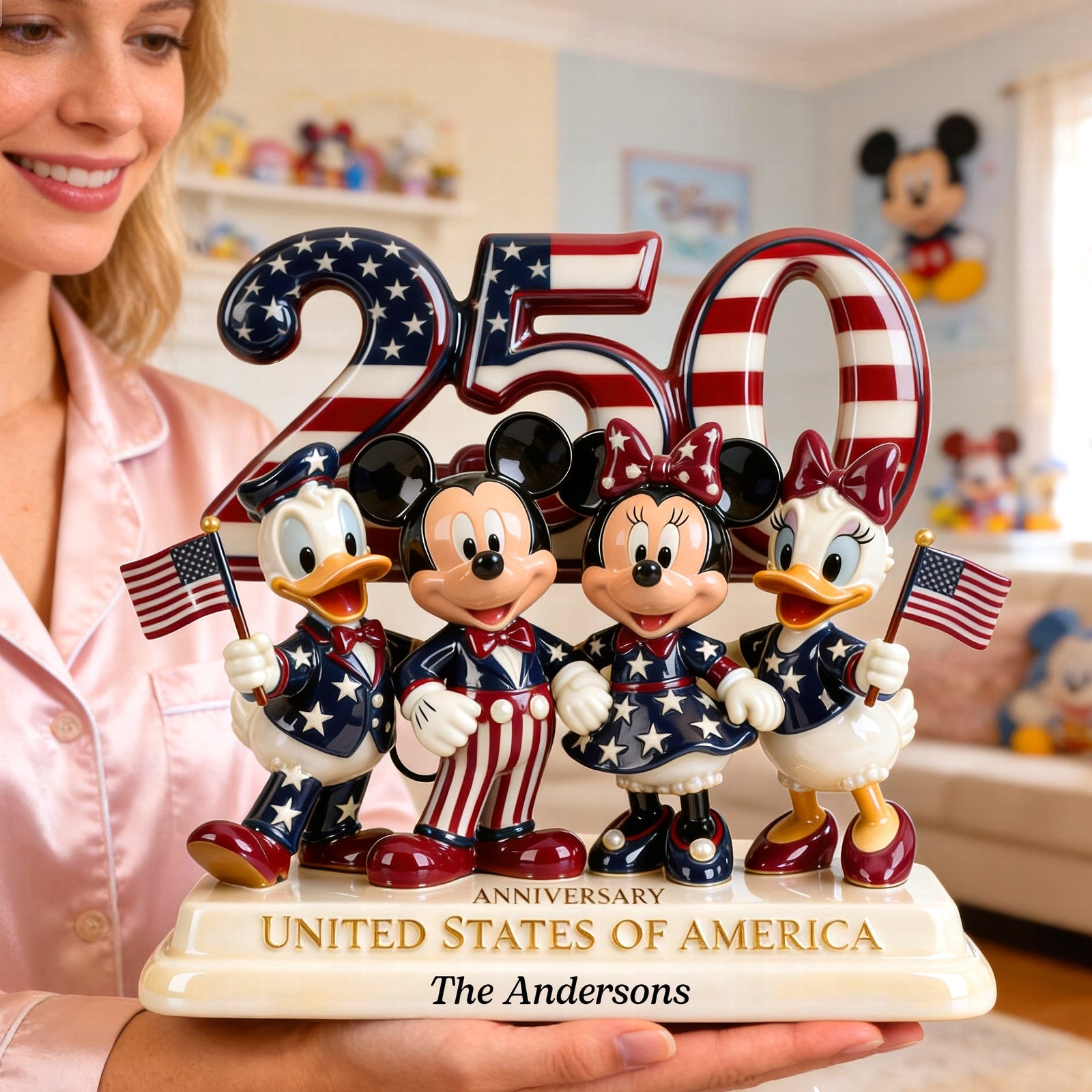250th Anniversary Patriotic Family Acrylic Plaque - Personalized Gifts For Family 01PGQN100226