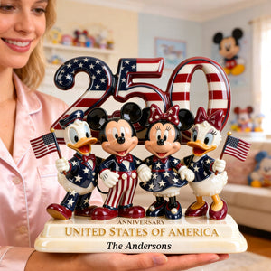 250th Anniversary Patriotic Family Acrylic Plaque - Personalized Gifts For Family 01PGQN100226