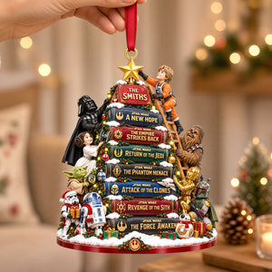 Cosmic Story Book Christmas Ornament - Personalized Gifts For Family 08patn211026