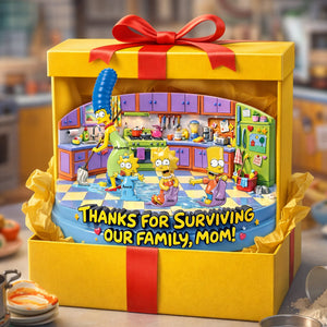 Mom Surviving Our Family Acrylic Plaque - Personalized Gifts For Mom 02TYLU090326-Homacus