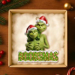 Naughty Couple Christmas Tree Ornament Personalized Gifts 05OHDT141125