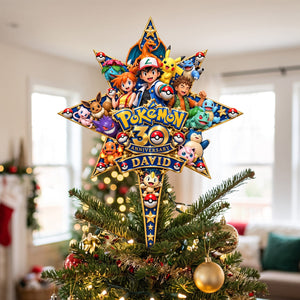 Pocket Creature Acrylic Christmas Tree Topper - Personalized Christmas Gifts 01OHTN121026