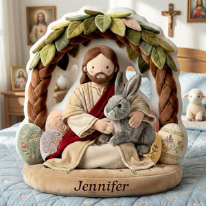 Jesus Easter Pillow – Personalized Gifts For Christians 05paqn090126