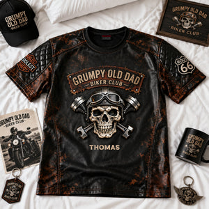 Grumpy Old Dad Motorcycle Personalized Father's Day Gift for Riders 01NALU010626