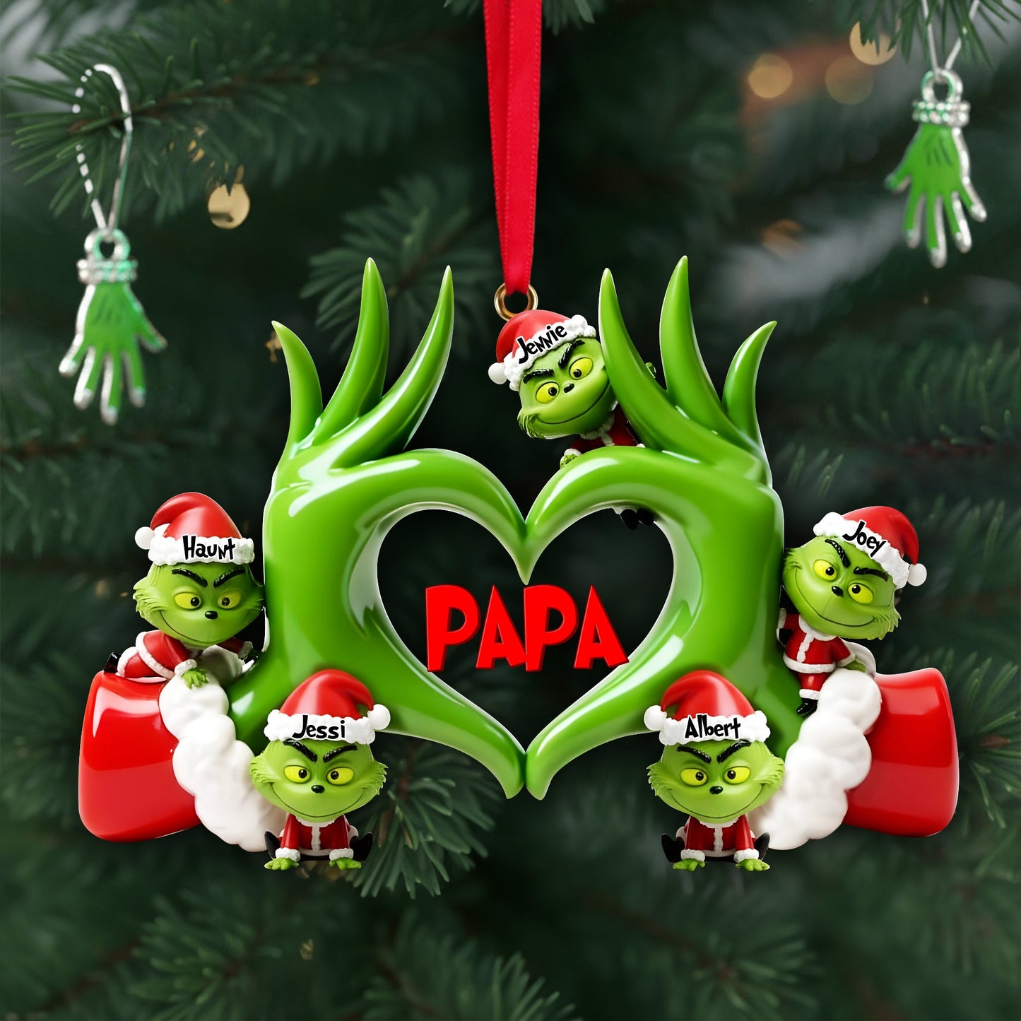 Fun Love Christmas Ornament - Personalized Gifts For Grandma & Other Family Members 02QHLU180925