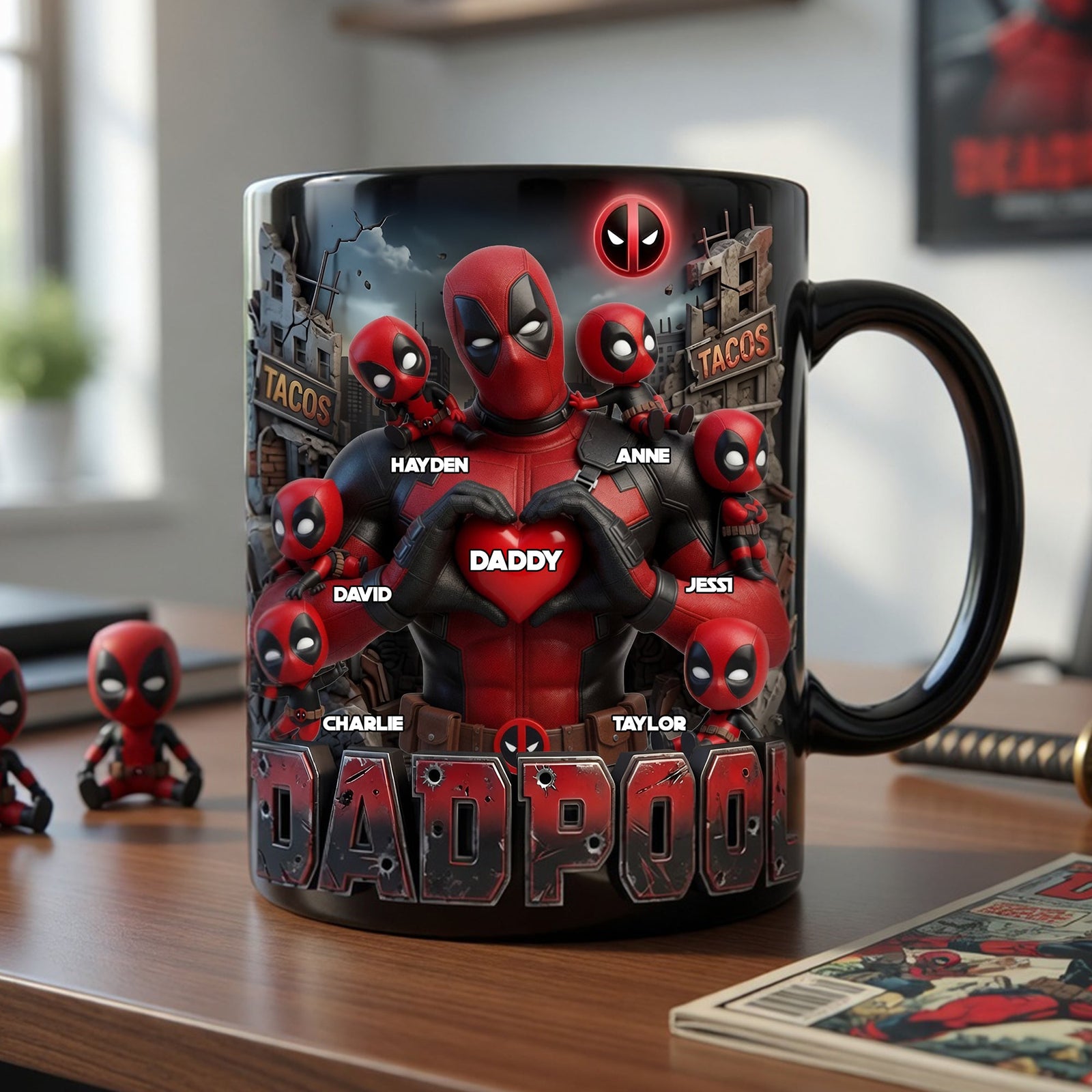 Dad’s Little Chaos Magic Mug - Personalized Gifts For Dads 01OHLU060526