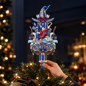 Enchanted Wizard Tree Topper - Personalized Christmas Gifts For Family 09hadt300926