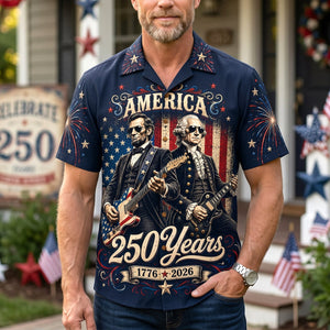 Celebrating 250 Years Of Freedom Hawaiian Shirt - Personalized Gifts For Patriots 01NATN290526