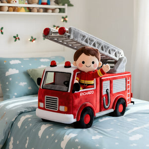 Cute Firefighter Kid Custom Shape Pillow - Personalized Gifts For Kid 01QHQN081125