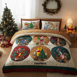 Cute Christmas Gang Quilt Bed Set - Personalized Gifts For Movie Fans 03QHLU031025