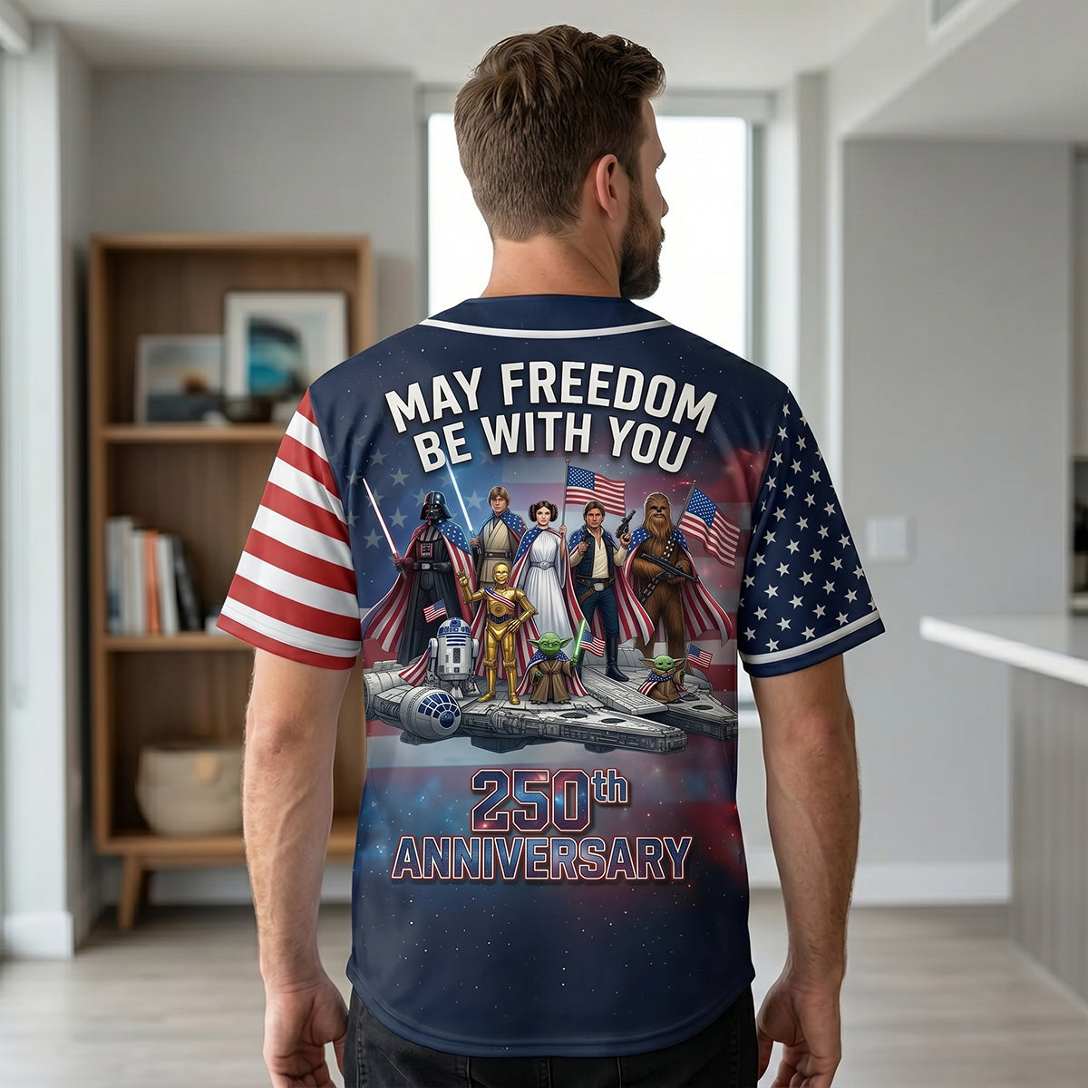 Celebrated America 250th Anniversary Jersey Shirt - Personalized Gifts For Patriots 01tytn120626