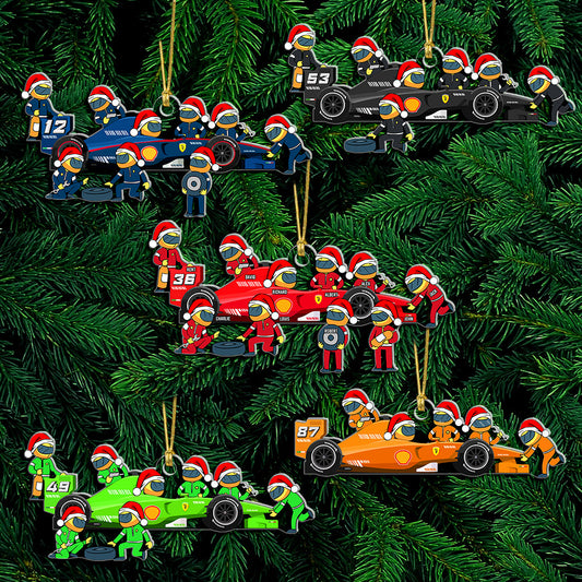 Personalized Gifts For Racing Team Christmas Ornament, Pit Crew 02qhqn250924 - Ornament - GoDuckee