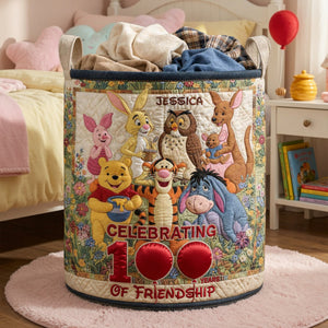 Happy Century Quilted Laudry Basket, Personalized Gifts 07qhlu030726