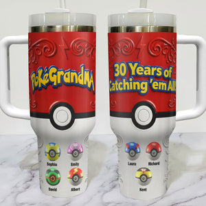 Family Catching 40oz Tumbler - Personalized Gifts For Family Members 01ohqn270226-Homacus
