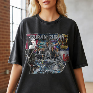 New Wave Duran Duran Washed T-shirt, Personalized Gifts For Music Lovers 06qhqn050826