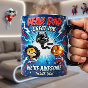 Powerful Dad Magic Coffee Mug - Personalized Gifts For Dads 03HUTA190526