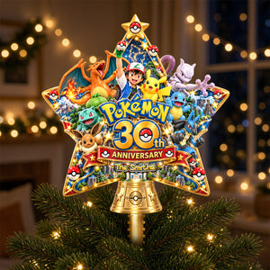 30th Anniversary Creature Family Tree Topper - Personalized Christmas Gifts 02ohdh180926
