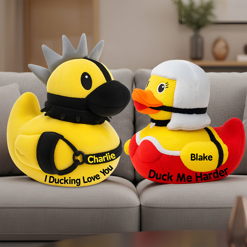 Naughty Duck Couple Pillow Personalized Gifts For Couple 03NADT191125