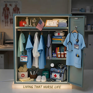 Nurse Personal Locker Light Box, Personalized Gifts For Nurse 01qhdt201225