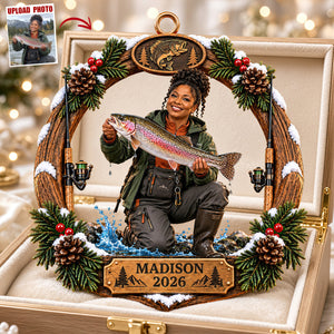 Fishing Trip Memory Ornament - Personalized Custom Photo Gift For Fishing Lovers 08TYDT300926