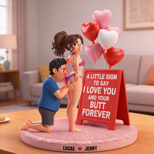Personalized Funny Gifts For Couple Acrylic Plaque 02natn231225