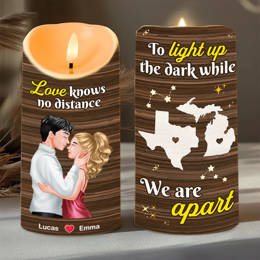 Custom Map Gifts For Couple LED Candle 02kapu311224pa - Led Candle - GoDuckee