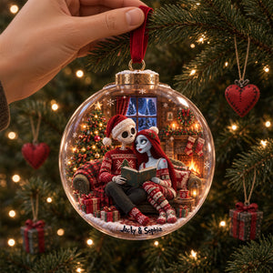 Cozy Spooky Couple Christmas Ornament - Personalized Gifts For Couple 09ttlu061026