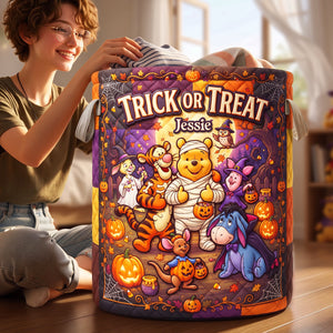Whimsical Woodland Friend Laundry Basket - Personalized Gift For Halloween 04TYTA050826