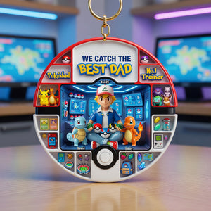 Dad Magical Pocket Creature Acrylic Keychain - Personalized Gifts For Dads 03QHQN150526