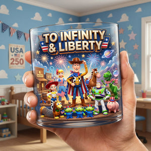 Lovely Characters Celebrated America 250th Anniversary Drinking Glass - Gifts For Patriots 02tyta090626
