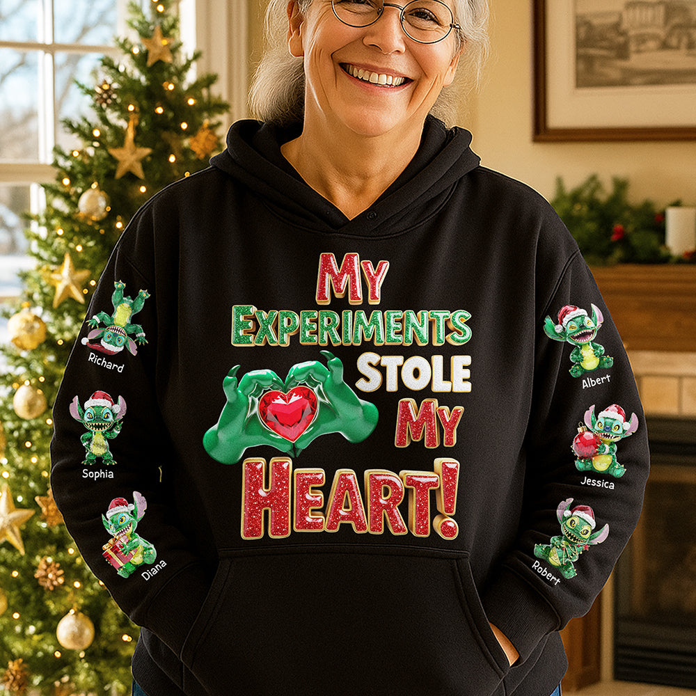 Adorable Grandkids Aliens  3D Sweatshirt - Personalized Christmas Gifts For Grandma 01ohqn260825